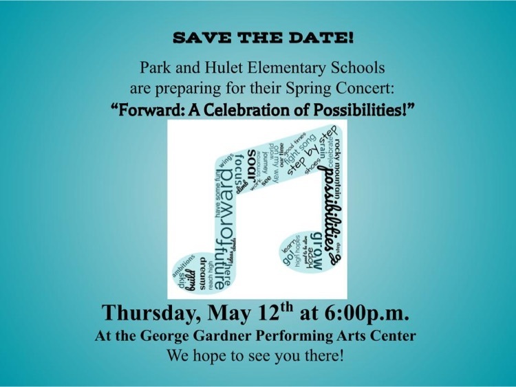 elementary choir concert on 5/12 at 6pm