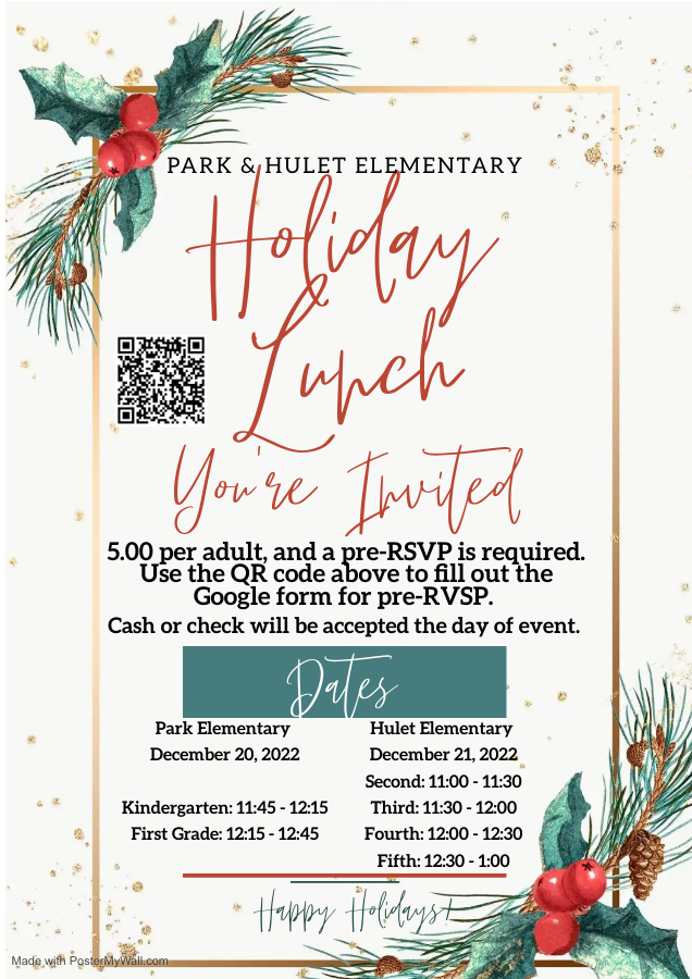 Holiday Lunch Flier