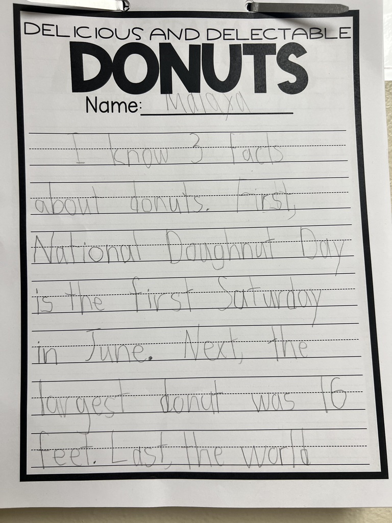 Informational Text about donuts