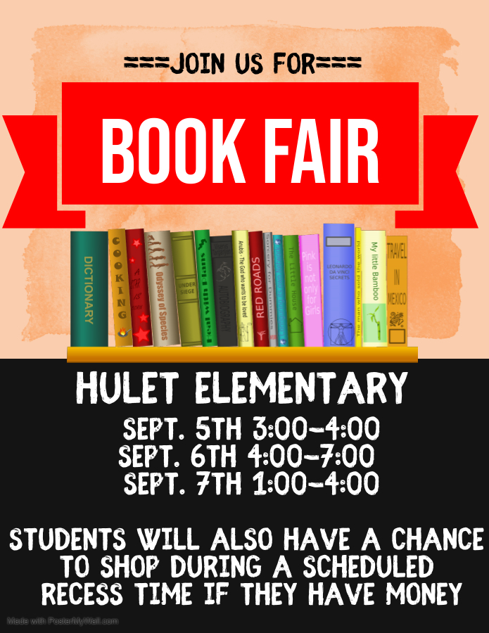 Hulet Book Fair Flier